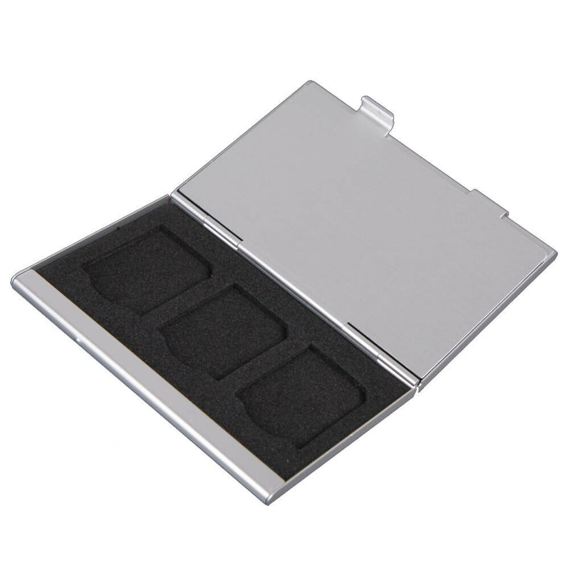 Metal Aluminum Micro SD TF MMC Memory Card StorageBox Protecter Case Holder