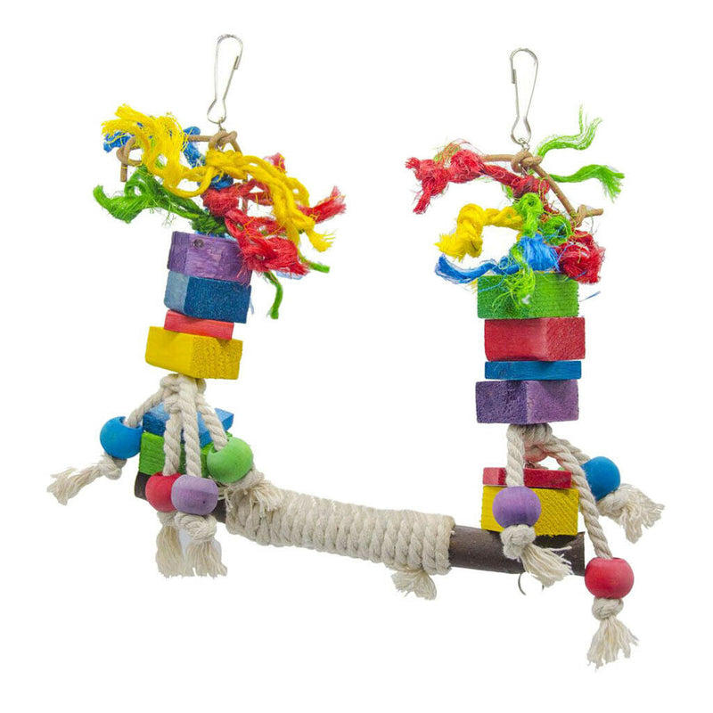 Birds Parrots Swing Toys Standing Playing Chewing Toys For Small Medium Bird