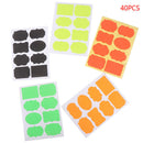 40pcs Colorful Chalkboard Board Spice Stickers Kitchen Jam Jar Organizers Label