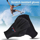 Swimming Frog Gloves Webbed Finger Hand Paddle Palm Flippers Fins Pair Training