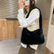 Animal Pattern Shoulder Underarm Bag Women Plush Top-handle Handbag (5)