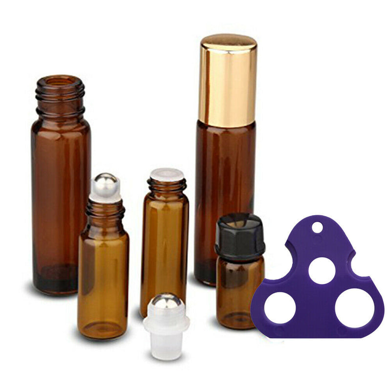 Plastic Essential Oil Opener Refillable Bottles Roller Ball Cap Remover (D) A