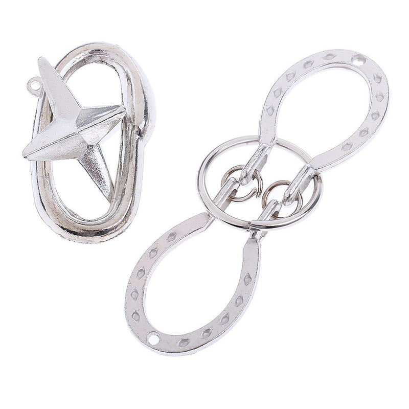 6pc IQ Test Toys Wire Puzzles Mind Game Brain Teaser Magic Puzzles Game DIY