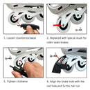 Rubber Roller Skates Brakes Pad Skating  Safety Stopper Brake Blade Accessories