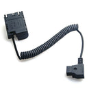 D-Tap To Lp-E6 Dummy Battery Adapter Power Coiled Cable For Smallhd 501/502 C6Y7