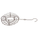21cm Iron Frame Wire Wreath Succulent Pot Metal Planter Iron Plant Basket,