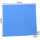 100X 10*10*1mm Thermal Pad GPU CPU Heatsink Cooling Conductive Silicone Pad OZ