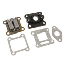 Inlet Reed Valve Gasket Manifold Intake Pipe Set for 47cc 49cc Engine Carburetor