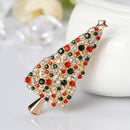 Christmas Tree Rhinestone Brooch Badge Lapel Pins Jacket Jewelry Gifts (A) A