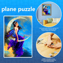 1000pcs DIY Ancient Moon Women in Blue Puzzle Educational Learning Jigsaw