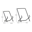 Square Wrought Iron Easel Plate Display Stand Picture Frame Holder  Black_S