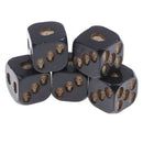 New Black Color 5 Pcs Set Creative Game Cube Dice, Role Playing  OZ