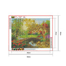 5D Full Drill Square Diamond Painting Cross Stitch Mosaic (F002 Bridge)