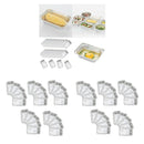 Set Of 50 Aluminum Foil Grill Drip Pans 700ml/850ml For BBQ Outdoor Supplies