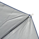 26" Diameter Elastic Band Fishing Headwear Umbrella Hat Dark Blue H7T2