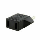 US/AU Universal to EU Euro Europe AC Power Plug Adaptor 2pin Travel Convert G1J3