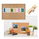Push Pins With Wooden Clips 50Pcs Thumbtacks Pushpins Creative Paper Clips