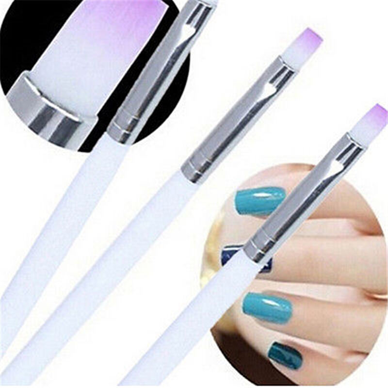 2PCS Acrylic UV Gel Nail Art Design Pen Polish Painting Brush Manicure Tool J Bj
