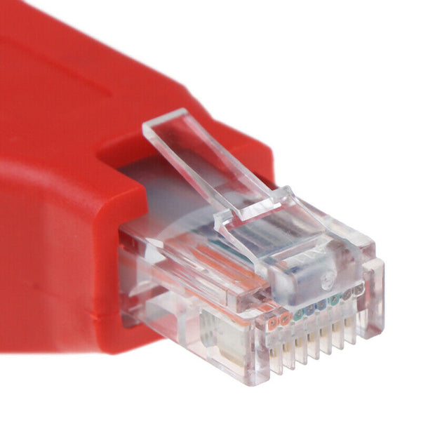 RJ45 Male to Female Connected Crossover Cable  Adapter Conver JR