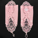 Women' Flora Short Wedding Dress Glove Fingerless Elegant Gloves for Bride