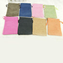 20pcs Small Cotton Linen Hessian Wedding Favor Bags Xmas Gift Drawstring P USW
