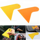 Car Stickers Scraper Plate Glass Yellow and Orange Plastic Film Tool Z