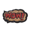 letters Sequins Embroidery Iron sew on patch applique DIY clothing 11*8cm  JR
