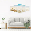 5pcs 5D DIY Full Drill Diamond Painting Beach Cross Stitch Mosaic Craft Kit