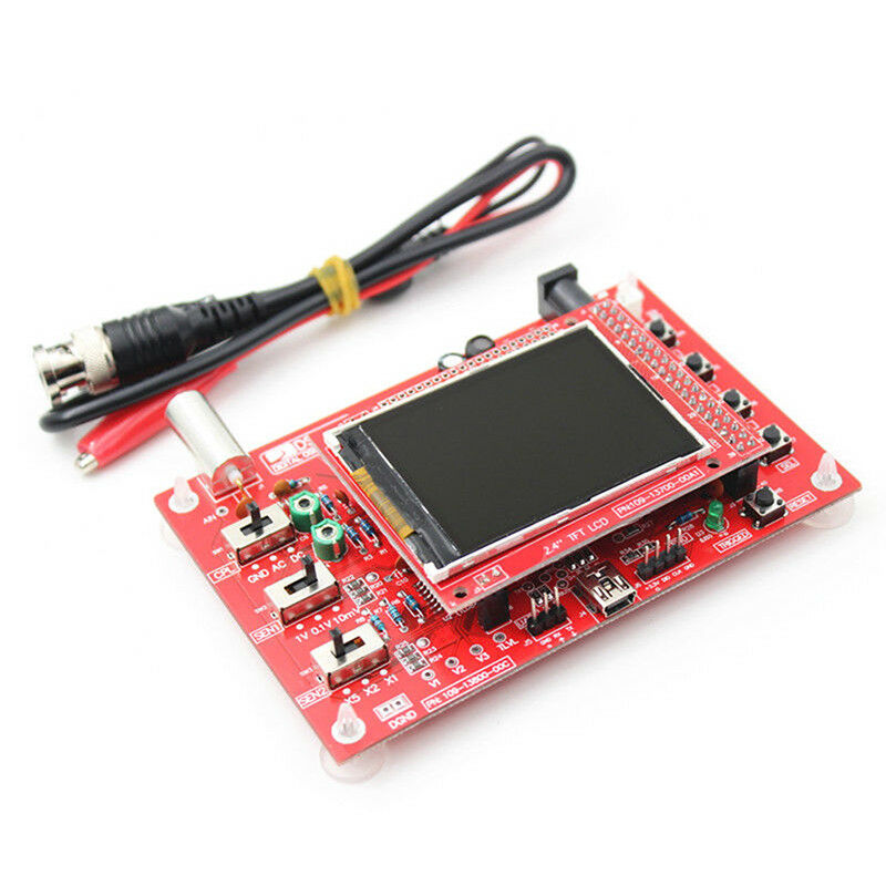 DSO138 2.4" TFT Digital Oscilloscope Acrylic Case DIY Kit SMD Soldered Pi FT