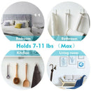 Adhesive Hooks,Heavy Duty Wall Hooks,Towel Hooks for Bathrooms 6 Value Pack