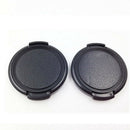 Plastic Snap Digital Camera Clip-on 40.5mm Center Pinch Lens Cap Cover-Black