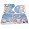 3 Piece Floral Non Slip Soft Bath Mat Set Pedestal Bathroom Toilet Cover Ru R6J7