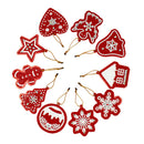 10pcs DIY Special Shaped Diamond Painting Christmas Tree Pendants Decor