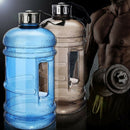 2200ml Black PETG Portable Mug Sports Water Dumbbell Bottle For Fitness Room