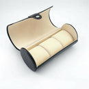 Luxury Watch Display Gift Box Case Roll 3 Slot Wristwatch Necklace Bracelet