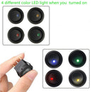 20PCS 4 Colors ROCKER SWITCH Toggle 12V Led Light Car Auto Boat Round ON/OFF