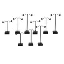 6x Necklace Earring  Display Stand Metal Jewelry Organizer Tree 3 Sizes