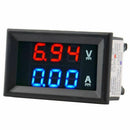 Digital Voltage Meter Dc100V 10A Voltmeter Ammeter Blue+Red Led Amp Dual Z3E1