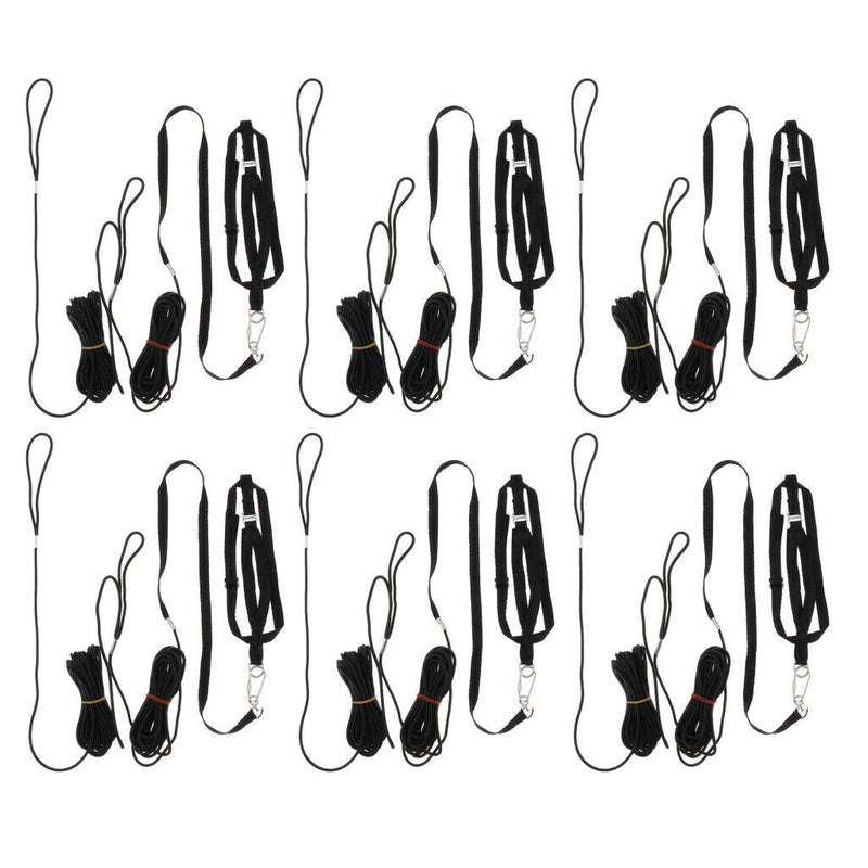 Set Of 6 Bird Adjust Leash Parrot Traction Rope For
