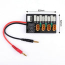 4S LiPo Batteries Parallel Charging Board XT60 Banana Plug B6 Charger Remot