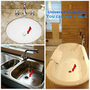 2 Pack Bathtub Stopper, 6 Inches Large Silicone Tub Stopper, Flat Suction D