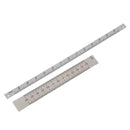 2pcs Aluminum Straight Ruler Machinist Engineer Ruler 65-0-65mm & 60-0-60mm