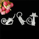 Cute Cat Design Metal Cutting Dies For DIY Scrapbooking Album Paper Cards HT FT