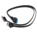 1 Piece USB 3.0 Dual Ports One Socket To The Motherboard 20-pin Header Cable