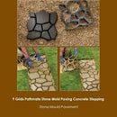 9 Grid Garden Pavement Mold Garden Walk Pavement Manually Concrete Mould