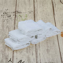 Novelty 6pcs White Square Cotton Face Hand Car Cloth Towel House Cleaning  JR