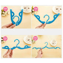 Travel portable plastic hanger travel simple folding hanger drying racks