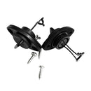 1 Pair Drain Plug With Screws For Kayak Canoes Boat Black