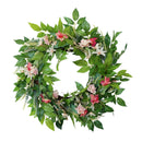 Spring Wreath for Front Door ,Summer Wreath Handmade ,19 Inch Wreath ,Farmhouse