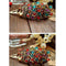 Women Fashion Retro Colorful Rhinestone Feathers Peacock Hair pin Duckbill Clip